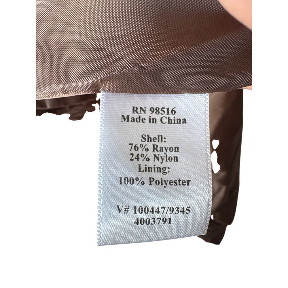 Brown Cinched Waist Sleeveless Utility Vest – English Countryside Womens 2Z - Picture 3 of 9